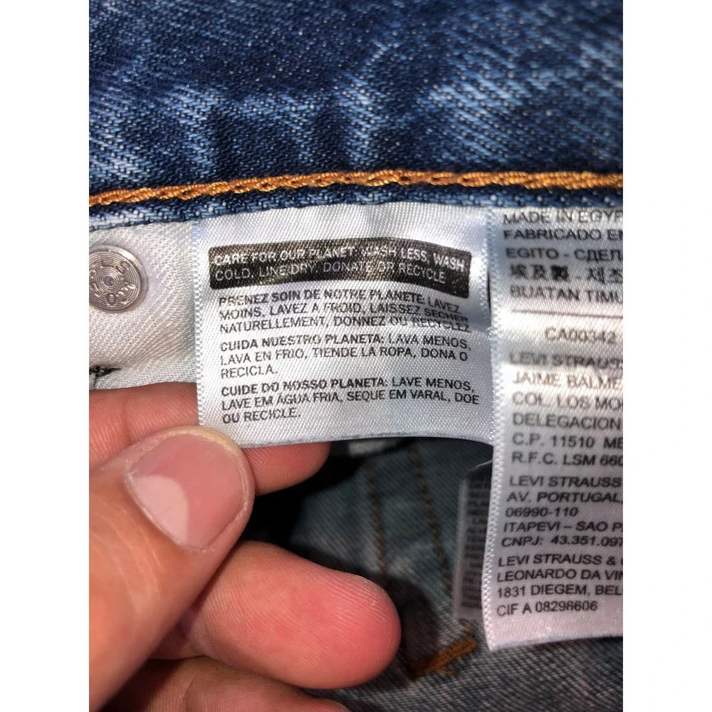 Levis 501 Original Fit Jeans Mens 31x31 Medium Wash Blue Straight Leg Denim